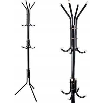 Věšák Stojací věšák Ruhhy 42x42x175 cm černý