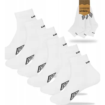 Pánské ponožky Umbro Ponožky 3pk sneakers socks mix bílá barva, velikost 39-42