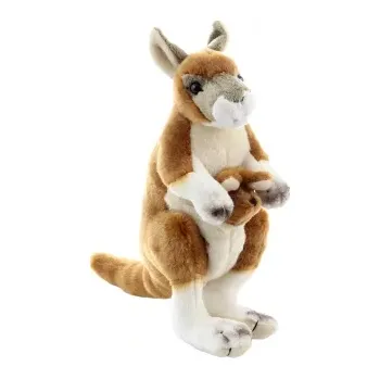 plyšák Plyšový klokan s mládětem 23 cm eco-friendly