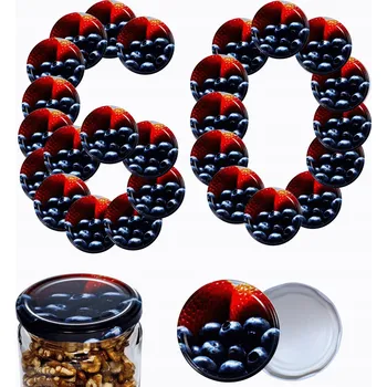 Sklenice Šroubovací Víčka na sklenice, víčko víka, víčko 82 mm, 60 ks, VZOR E