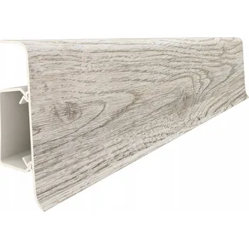 soklová lišta Lišta Vilo PVC 2 x 55, délka 250 cm, dub