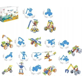 ostatní stavebnice STAVEBNÍ STAVEBNICE VOZIDLA PRO SOUTĚŽ 167 ks.