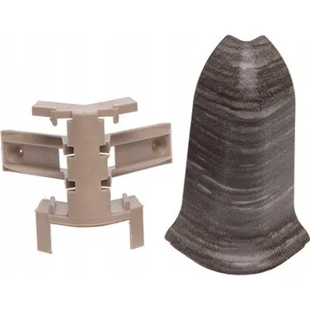 Podlahová lišta Vnější roh Cezar PVC 22 x 59 mm, délka 2 cm, dub