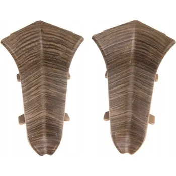 Podlahová lišta Vnitřní roh Cezar hliníkový 10 x 10, délka 10 cm, Dub Zámkový Mat