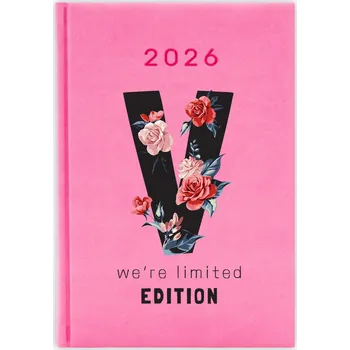 Kalendář Knižkový kalendář pro učitele 2026 A5, růžový