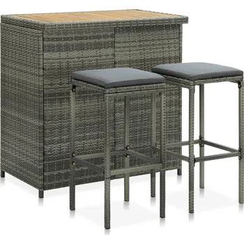 Jídelní set Kuchyňská linka VidaXL šedá / šedá