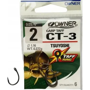 Rybářský háček Háčky zemní, splávkové, s otřepem Owner CT3 6 ks