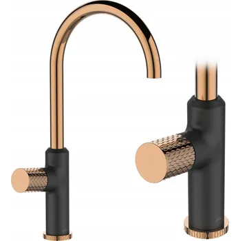 Vodovodní baterie Kuchyňská stojánková baterie Invena Moonlight černá