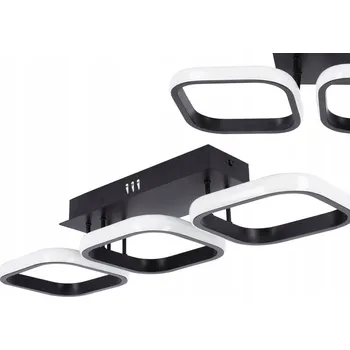 Stropní svítidlo Smartled černé moderní 3-bodové LED 51x16x10 cm