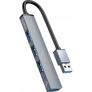 USB hub USB Hub Orico AH-A13, 4x USB 3.0 (šedý)