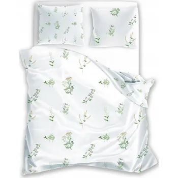 Povlečení ELEGANTNÍ BÍLÉ LOŽNÉ POVLAKY DELICATED POVLEČENÍ WILD FLOWERS PROVENCE 140x200