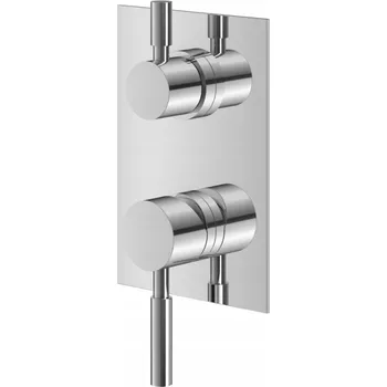 Vodovodní baterie Jednopáková nástěnná vanová a sprchová baterie Kohlman Roxin, stříbrná