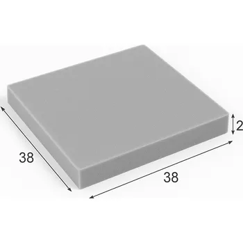 Molitanový sedák, 38x38x2 cm
