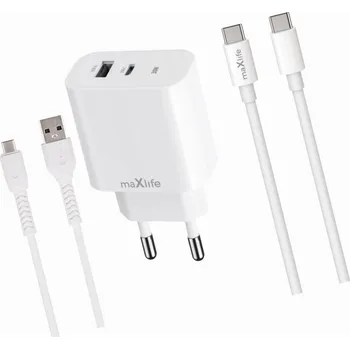 Rychlá nabíječka 30W se 2 vstupy a dvěma USB-C kabely pro Samsung Galaxy A40