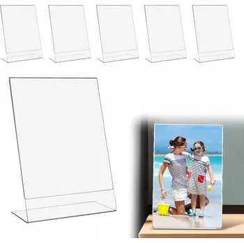 10 KS STOJAN NA CENU POPIS LETÁK A4 VERTIKÁLNÍ STOJAN EKSPOZITOR Akrylové Sklo