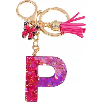 Klíčenka Abeceda - P/Růžová/Motýl KP-37960