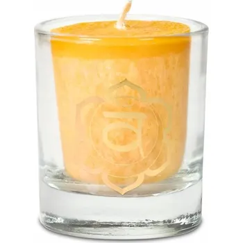 Vrták Svíčka 7 čaker vůně: bergamot, limetka , grapefruit čakra MANIPURA 1 Ks