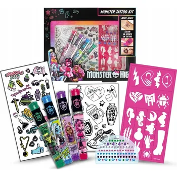 kreativní sada MONSTER HIGH sada na tetování, kreativní sada pro děti od 5 let
