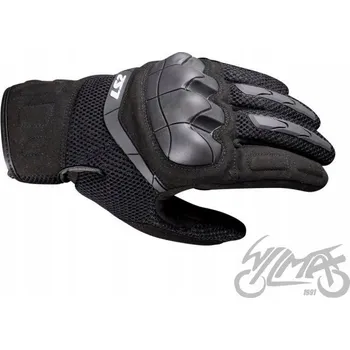 Moto rukavice LS2 MESHOWE MOTOCYKLOVÉ RUKAVICE S CHRÁNIČEM KUBRA MAN GLOVES ČERNÉ 2XL
