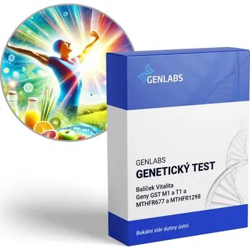 Diagnostický test GENLABS 1x Balíček Vitalita (GST M1 a T1, MTHFR677, MTHFR1298)