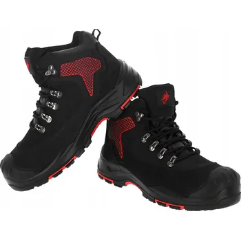 Pracovní obuv Bezpečnostní boty, boty z nubukové kůže Reis MEFISTO BC vel.