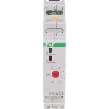 Relé F&F proudový prioritní relé 1xNO/NC 230V na DIN lištu TH35 230V