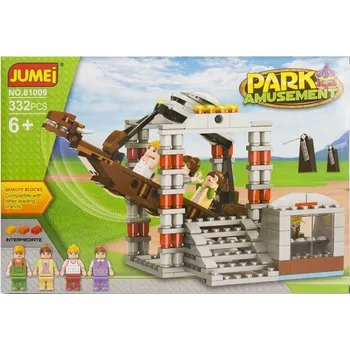 ostatní stavebnice Stavebnice Jumei ZÁBAVNÍ PARK 332 dílků 38 x 26 cm