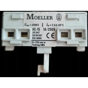 Stykač EATON MOELLER NHI-E-11-PKZ0 blok pomocných kontaktů AC-15 1A/230V