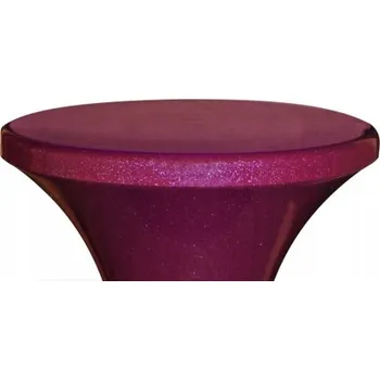 Taburet SEDÁTKO Stolička/Taburet Plastový Polský Výrobek Fialová Brokát