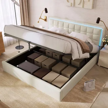 Postel Jednolůžková dřevěná postel Arhatreya 160x200 bílá