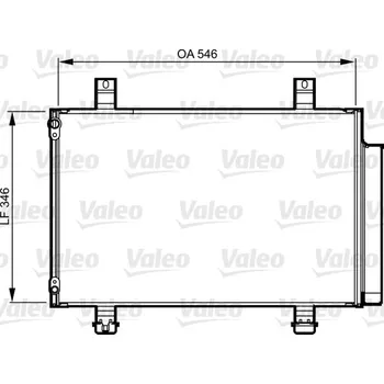 Výparník klimatizace Kondenzátor, klimatizace VALEO 814237
