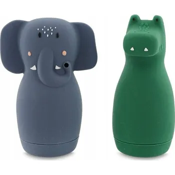 Hračky do vany měkká zvířátka na mačkání - Slon a Krokodýl