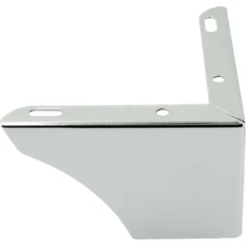 Stolová podnož Rohová nábytková noha stříbrná chromovaná patka výška 7,5 cm