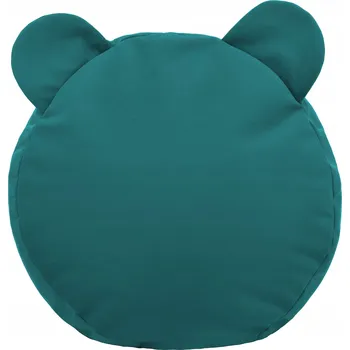 Taburet Podnožka PLUSZOVÁ dekorativní TEDDY taburet PERLOVÁ