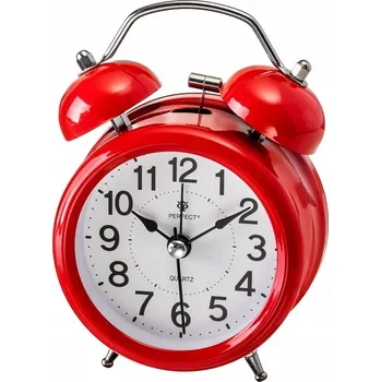 Budík KLASICKÝ BUDÍK PERFECT RETRO PT253 TEKOUCÍ ČERVENÝ