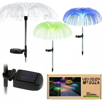 Venkovní osvětlení 2X SOLÁRNÍ ZAHRADNÍ LAMPA LED MEDÚZA ZAPICHOVACÍ MULTICOLOR VODĚODOLNÁ IP65