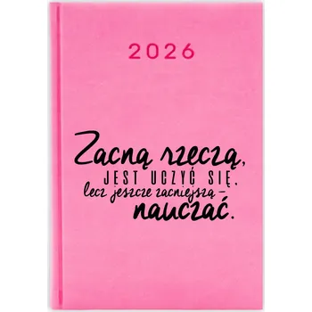 Kalendář Knižkový kalendář pro učitele 2026 A5, růžový