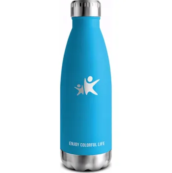 Termoska Termoláhev Termoska na Kávu Čaj Termohrnek Modrá 500 ml