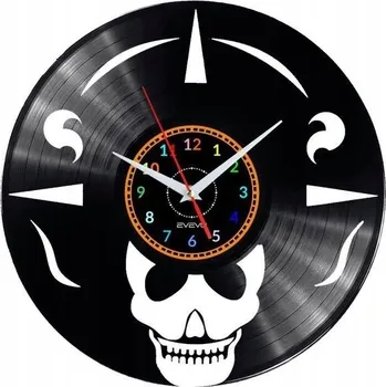 Hodiny SKELETON HODINY NÁSTĚNNÉ DEKORATIVNÍ MODERNÍ VINYLOVÁ DESKA VINYL JAKO DÁREK