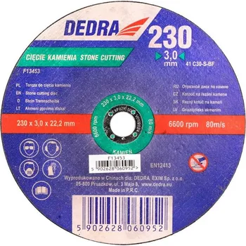 Řezný kotouč Řezací kotouč na kámen Dedra F13453 230 x 22,2 mm