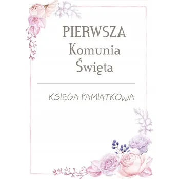 Obraz Kniha hostů k Prvnímu svatému přijímání – růžový design
