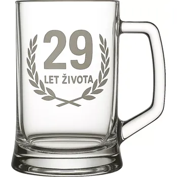 Sklenice Pískovaný půllitr 29 let