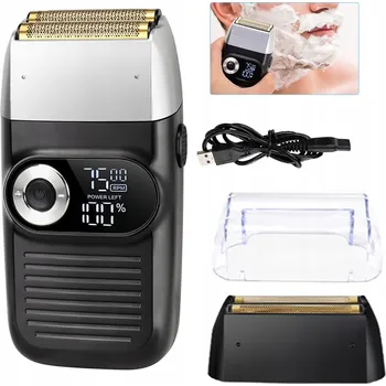 Holicí strojek HOLICÍ STROJEK ELEKTRICKÝ FÓLIOVÝ PRO MUŽE S ZASTŘIHOVAČEM NA HOLENÍ HLAVY