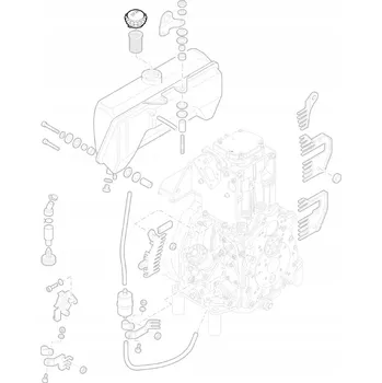 Palivová nádrž HATZ 1D41 E75 E79 E786 víčko palivové nádrže / uzávěr paliva 40032701