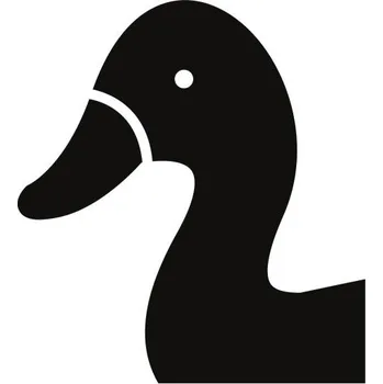 Samolepící dekorace Samolepka na stěnu kachnička 15x13cm