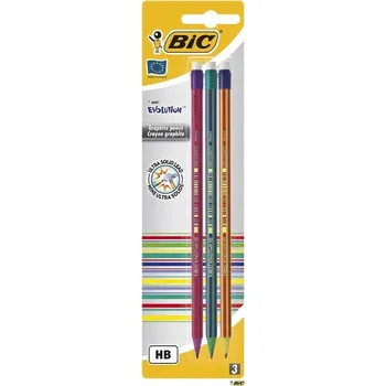 Grafitová tužka Tradiční tužka, sada psacích tužek na psací potřeby pro BIC HB, 3 ks