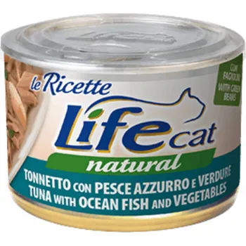 Krmivo pro kočku LIFE CAT Kousky tuňáka s oceánskými rybami LA RICETTE 150g