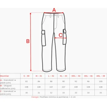 Pánské kalhoty Alpha Industries kapsáče velikost XXL