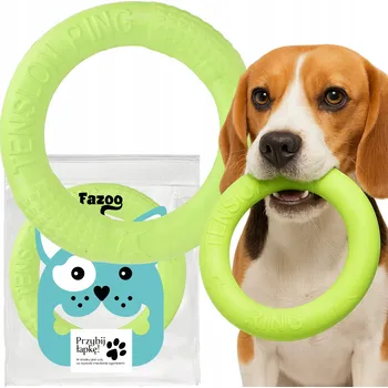 Hračka pro psa Vodní Hračka pro psy Fazoo HRAČKA PRO PSY Ringo Kroužek Přetahovadlo Kousátko Zelené Frisbee pro Střední Psy do bazénu Jezera