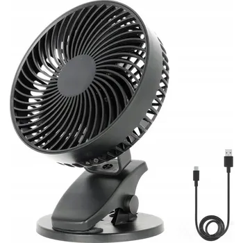 Domácí ventilátor Mini ventilátor Kobi CLIP černý